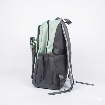 Premium Korean Aesthetic Backpack with Pouch – Water Resistant Laptop School & College Bag (34L)
