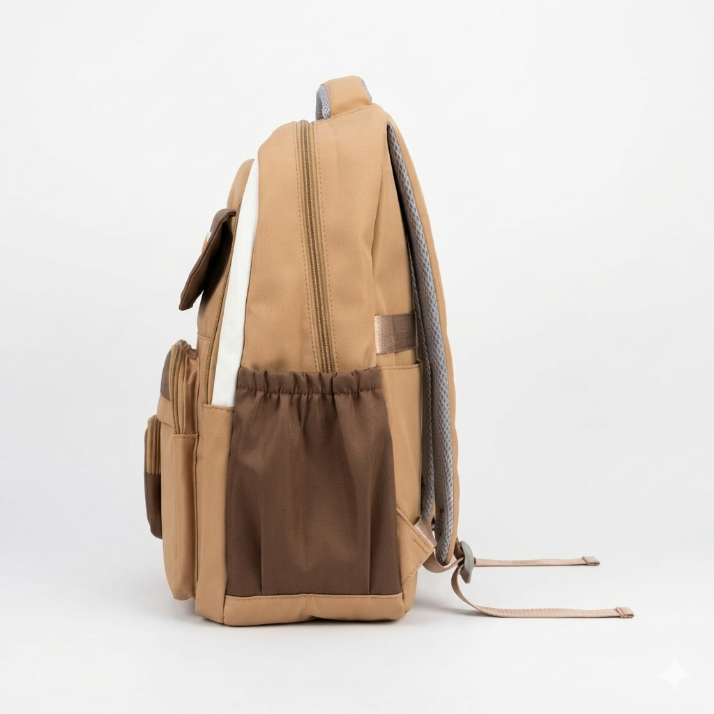 Premium Korean Aesthetic Backpack with Pouch – Water Resistant Laptop School & College Bag (34L)