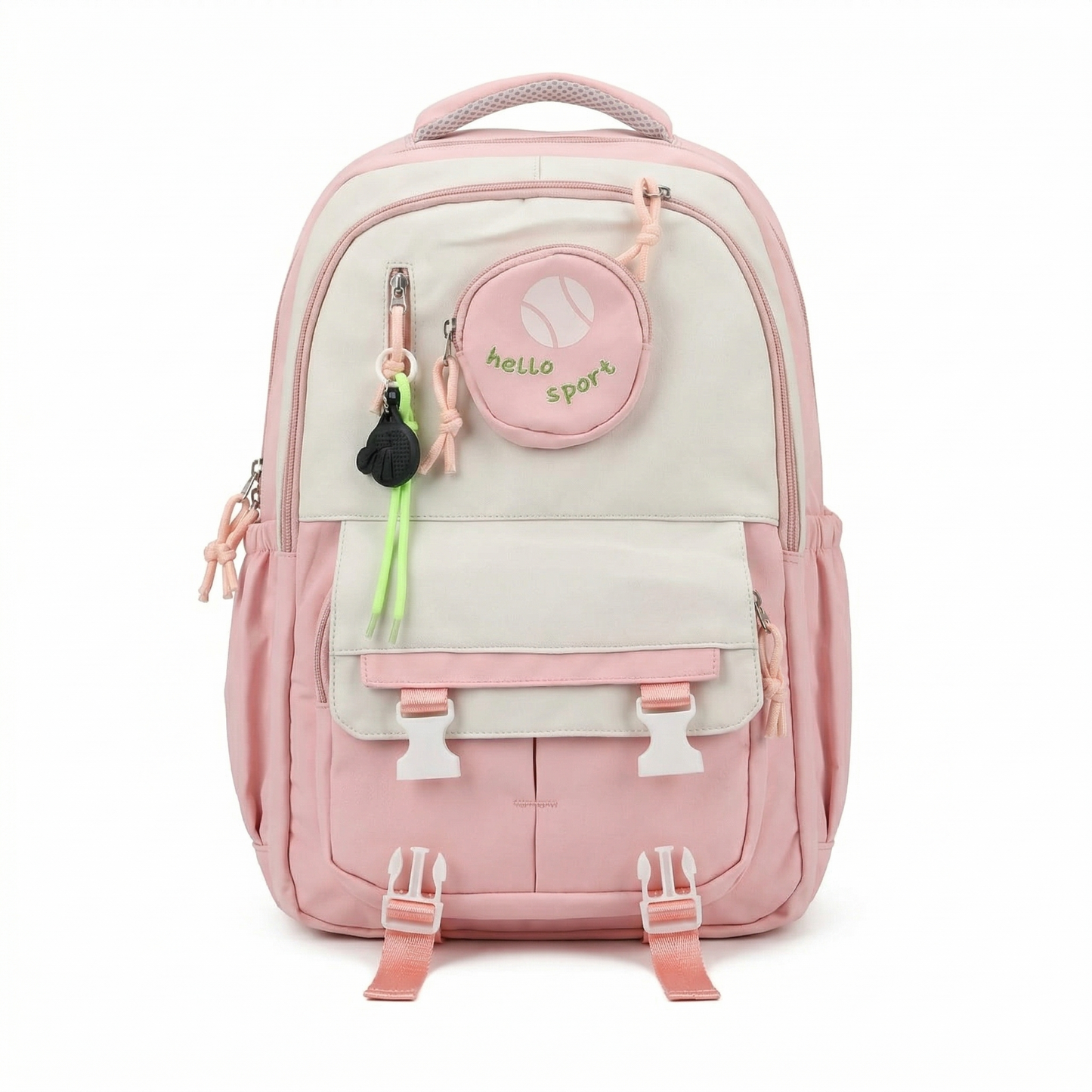 Cute Korean Aesthetic Backpack with Pouch – Waterproof School & College Bag (34L)
