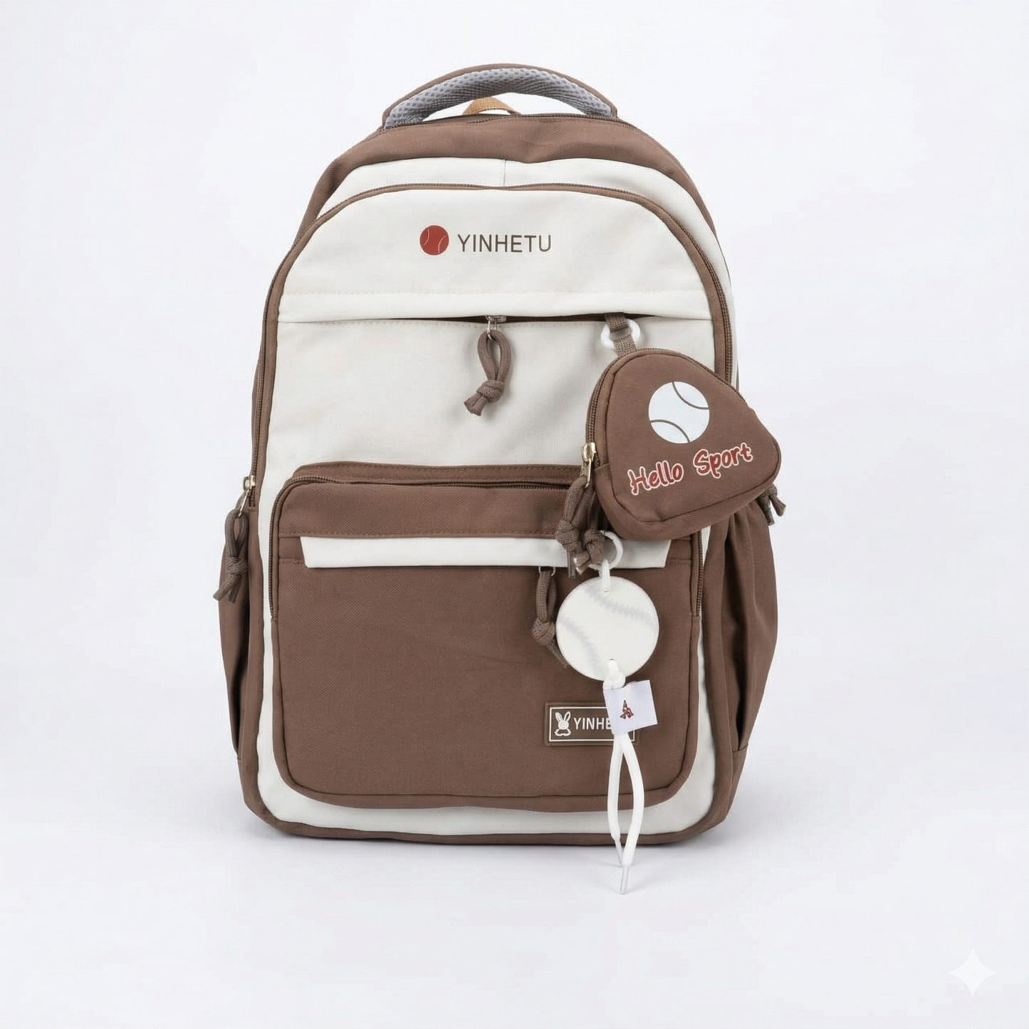 Premium Aesthetic Backpack with Pouch – Water Resistant Laptop School & College Bag (34L)