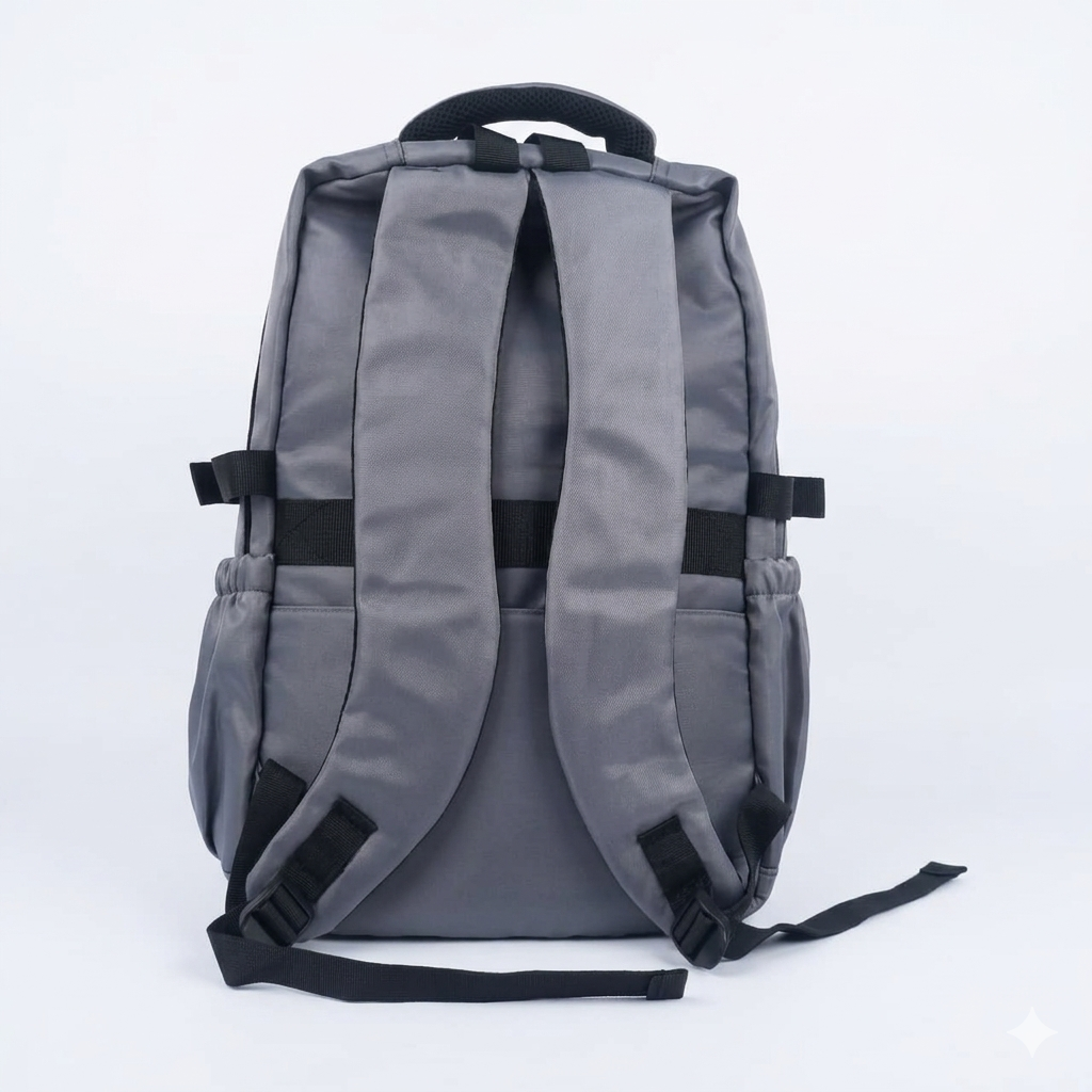Urban Grey Backpack – Waterproof Multi-Compartment Laptop Bag (34L)