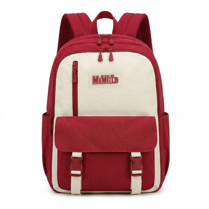 Korean Aesthetic Backpack for Girls with Detachable Pouch – Waterproof School & College Laptop Bag (34L, Purple White) (Sponsor)
