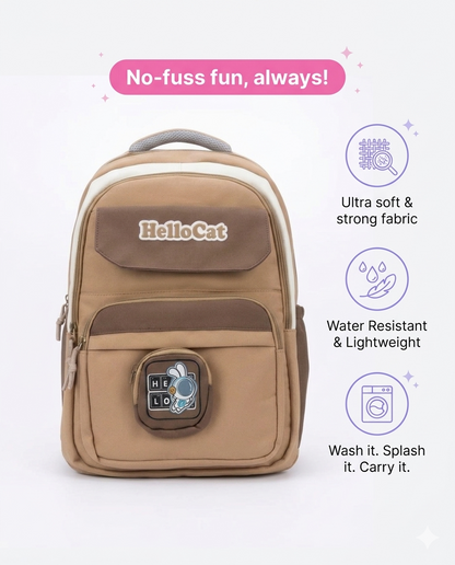 Premium Korean Aesthetic Backpack with Pouch – Water Resistant Laptop School & College Bag (34L)