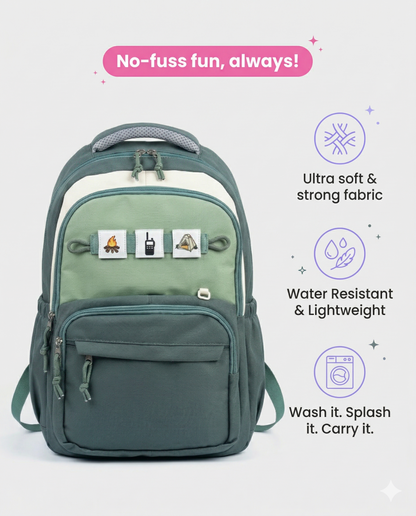Minimal Travel Backpack for Men & Women – Waterproof Multi Pocket Laptop School Bag (30L)