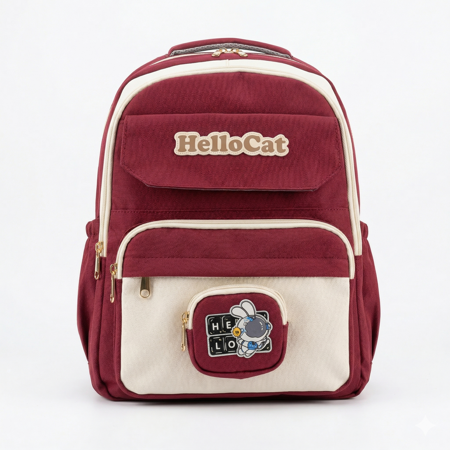 Premium Korean Aesthetic Backpack with Pouch – Water Resistant Laptop School & College Bag (34L)