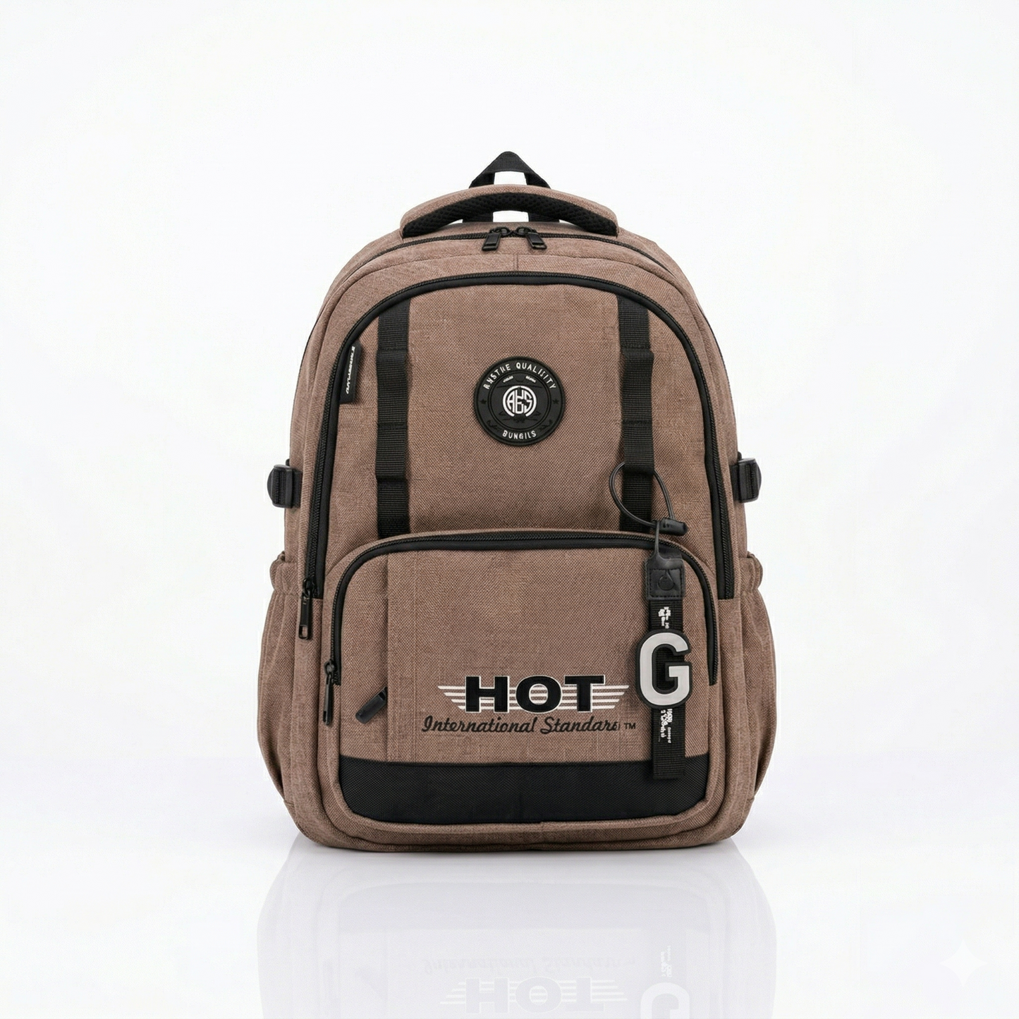 Urban Grey Backpack – Waterproof Multi-Compartment Laptop Bag (34L)