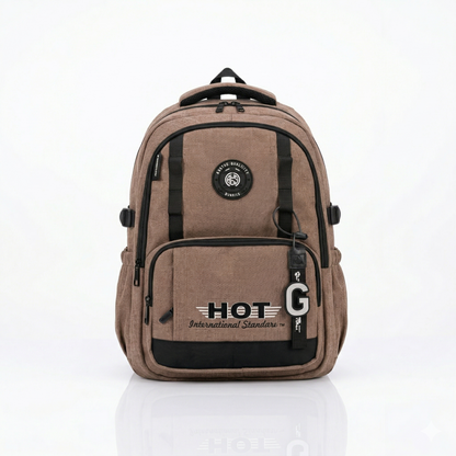 Urban Grey Backpack – Waterproof Multi-Compartment Laptop Bag (34L)