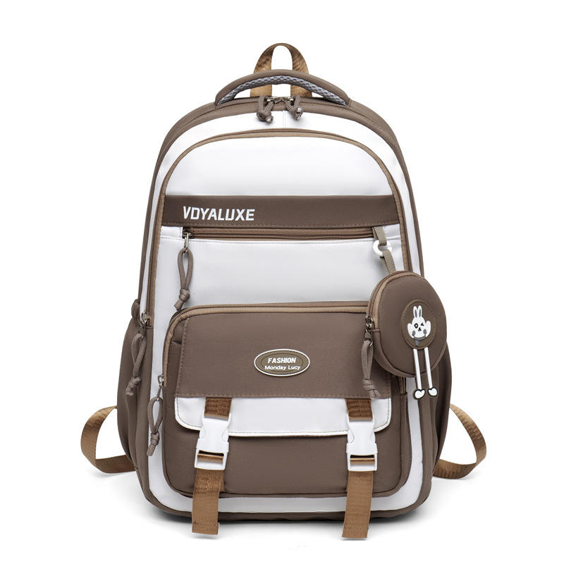 Stylish Multi-Compartment Backpack with Pouch – Water Resistant Daily Bag (34L)